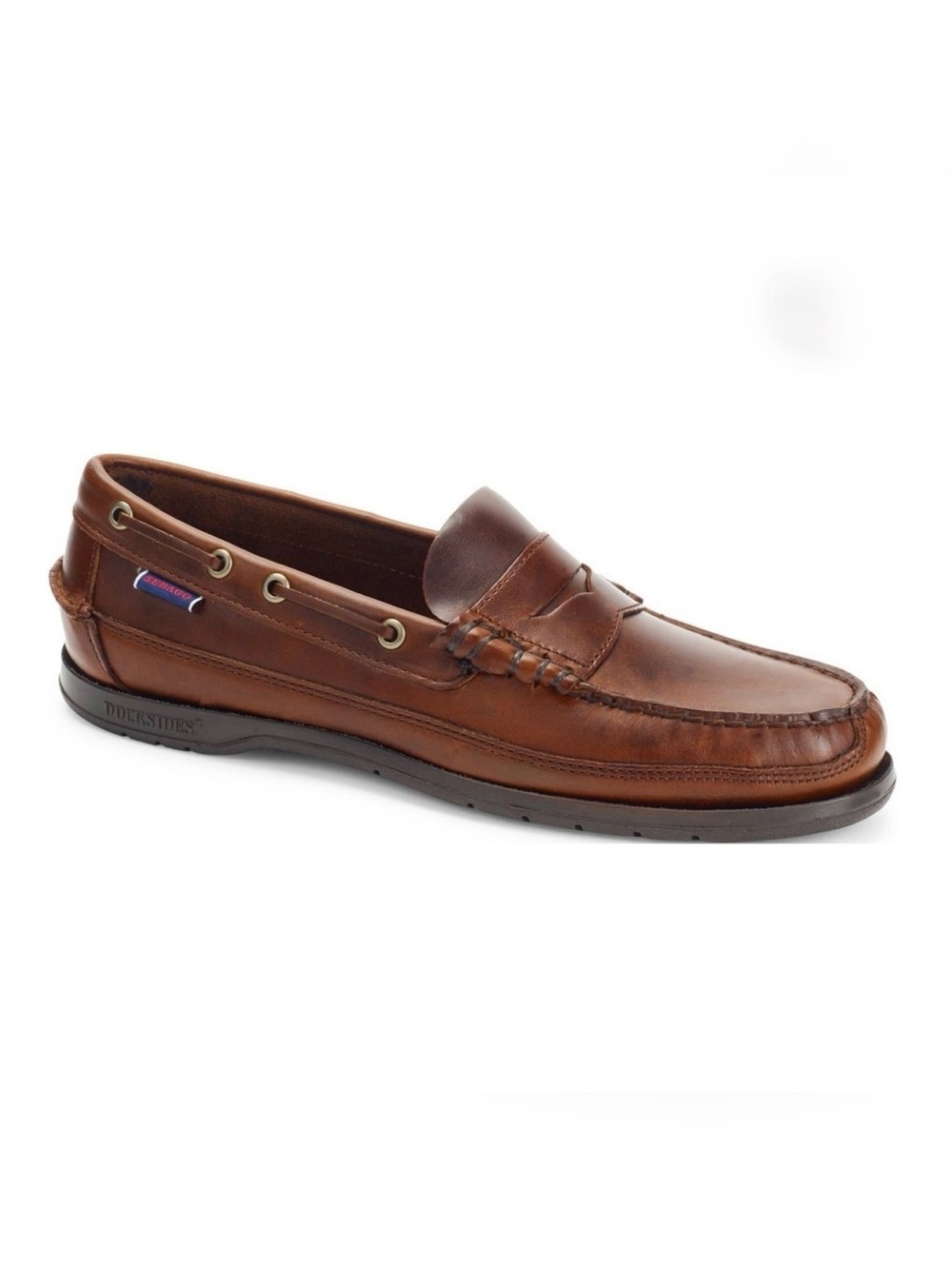 NIB Sebago Dark-brown Sloop Loafers / Size 7.5 Wide